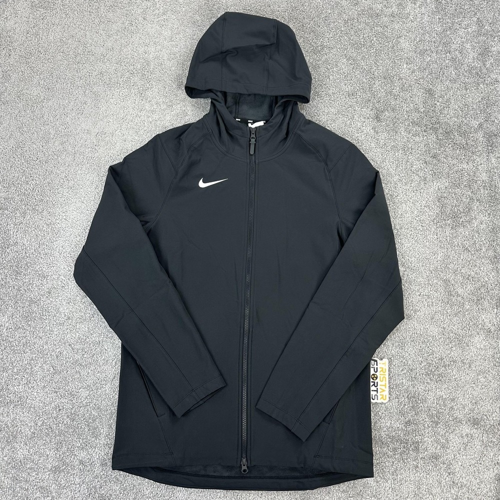 Nike Therma-Fit Jacket Mens Small Black Hooded Full Zip Baseball CT2693-010